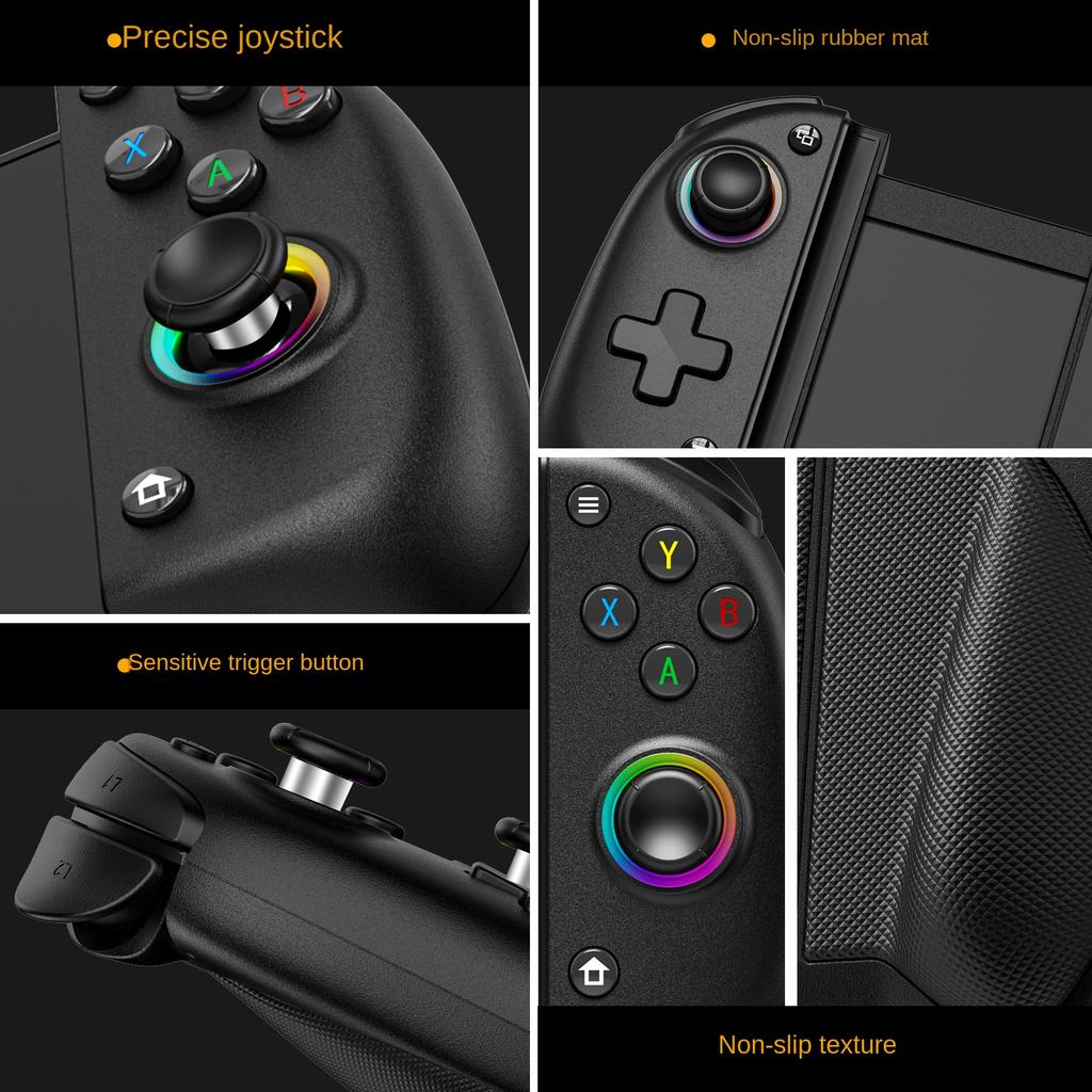 LinYuvo Joint Travel Linear Trigger Keys RGB Light for Game Controller Vibration Motion Sensing for Android/iOS//PC