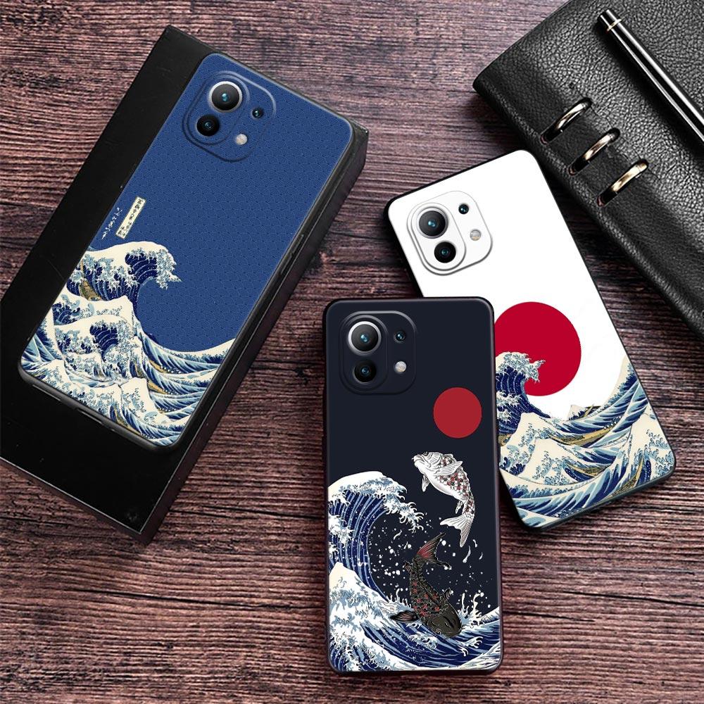 Japan Kunst Hokusai Kanagawa Große Welle Handyhülle Für Xiaomi 13T 14T 15T 12T Pro Hülle Xiaomi 11Lite 5G POCO F8 F7 M7 X7 Pro Abdeckung