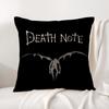 D-Death N-Note Cushion Cover Summer Coolness Linen Fabric Double-Sided Printing Pillow Case Sofa Home Decor Gift
