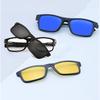Gafas de Sol Clip Polarizadas Negras Múltiples Estilos 5 Piezas Gafas de Sol Coloridas Gafas Elegantes Lentes Sin Caja Se Pueden Personalizar