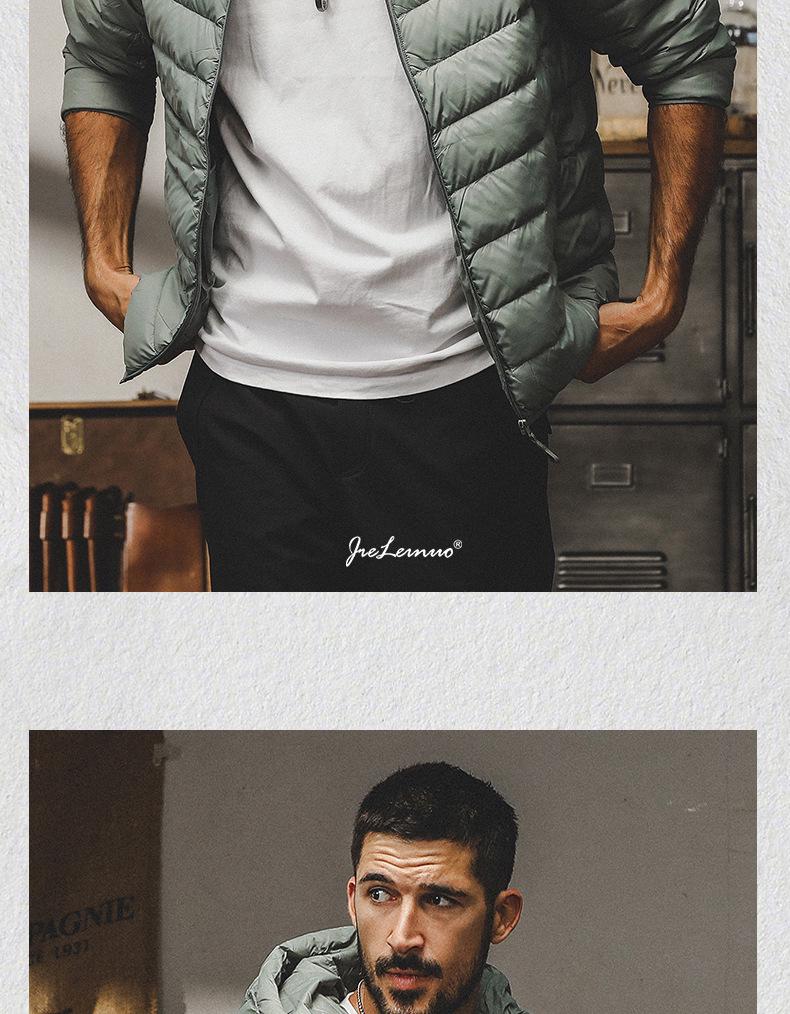 Men's Lightweight Down Jacket - Portable, Anti-static, Winter Hooded for Hiking, Travel, and Mountaineering