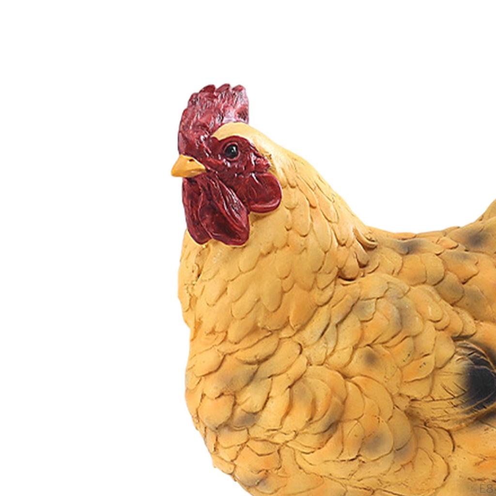 Garden Statue, Chick Sculpture Adorable Animal Figurine Crafts for Courtyard Fairy Landscape