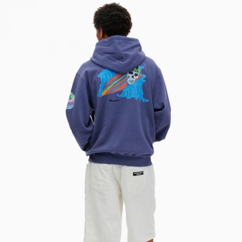 Thisisneverthat Skull Surfing Hoodie Purple Blue