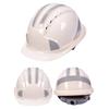 Reflective Safety Hard Hat With Adjustable Strap For Construction Workers And Night Cyclists Practical ABS Plastic