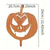 1pc Evil Metal Pumpkin Garden Stakes, Embedded Statue For Halloween Decoration, Yard, Lawn, Patio, Haunted House