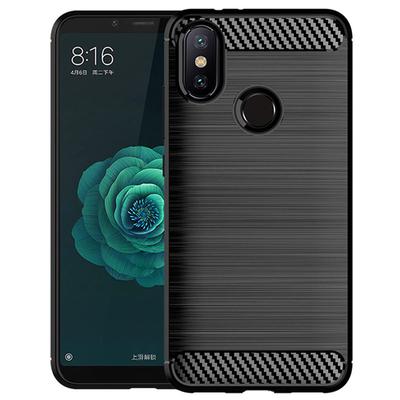 Matte Case for Xiaomi A2 Mi A2 Mia2 Shockproof Carbon Fiber Soft Back Cover For Xaomi Mi 6x Mi6x Anti-knock Silicone Case