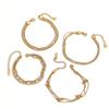 Fashionable Inspired Stainless Steel Multilayer Geometric Hand Chain For Women