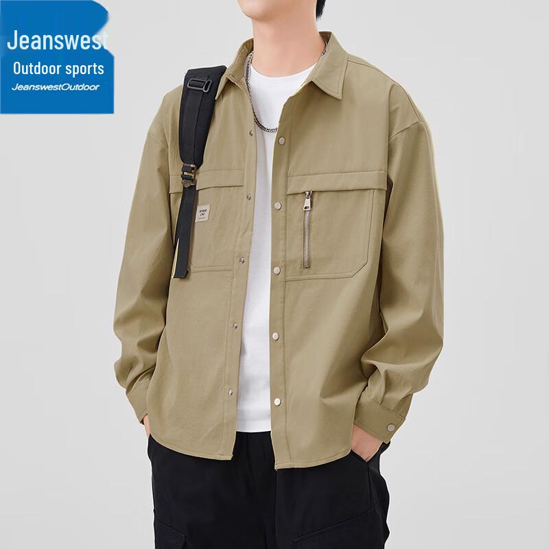 Veste Décontractée à Revers pour Homme Jeanswest Printemps/Automne
