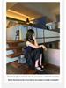 Women's Genuine Leather Ballet Flats, Autumn 2024, Square Toe, Chunky Heel, Vintage Low-Cut Mary Jane Shoes
