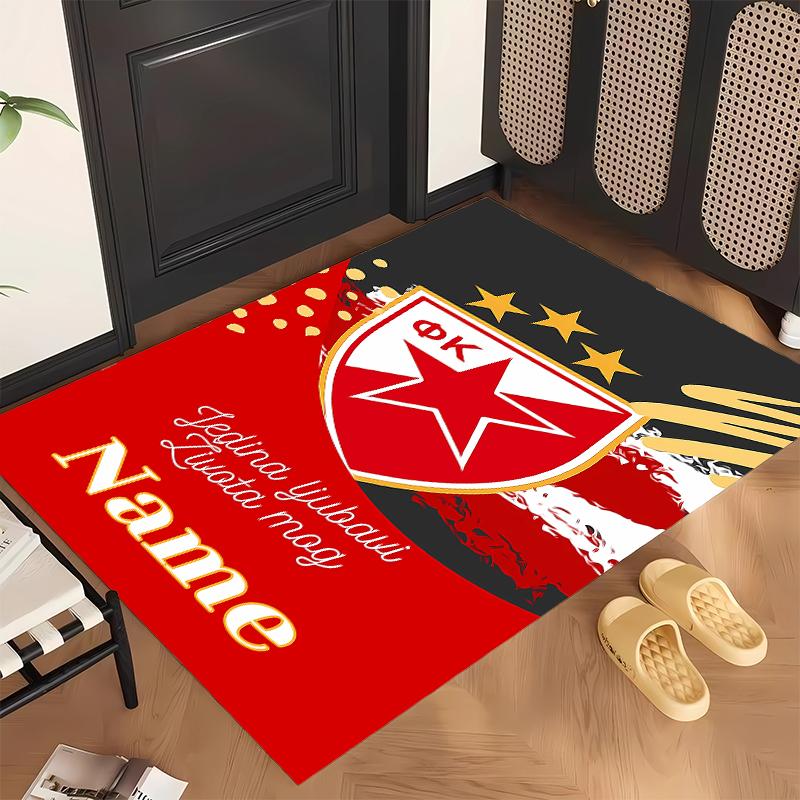 SLAVIA PRAGUE (1) Personalized Name Office Carpet Stylish Decor for Living Room Bedroom Kitchen