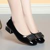 Scarpe Basse a Punta Quadrata, Comode e Non Stanche da Indossare, Fibbia Quadrata, Colore Unito, Semplici e Versatili, Scarpe Basse Morbide per Tutti i Giorni