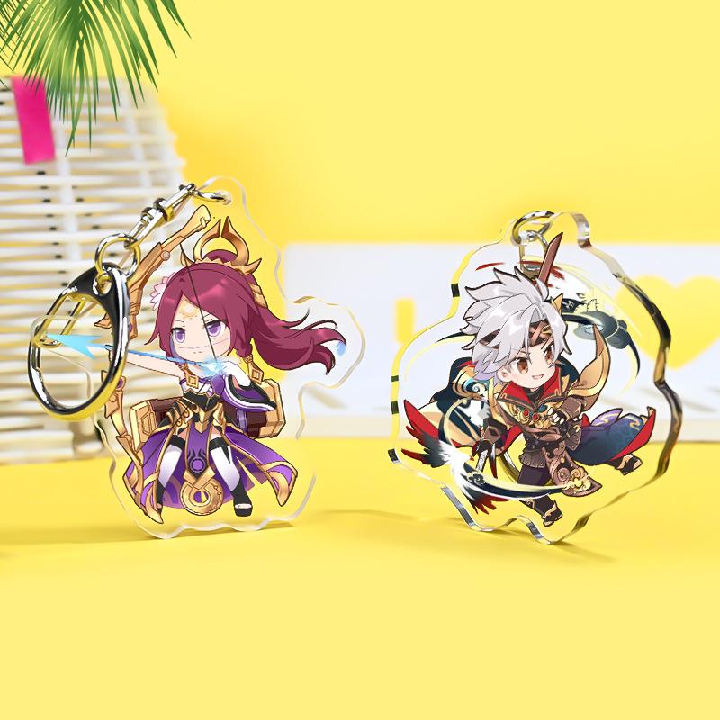 Custom Acrylic Anime Keychain with Transparent Photo Stand