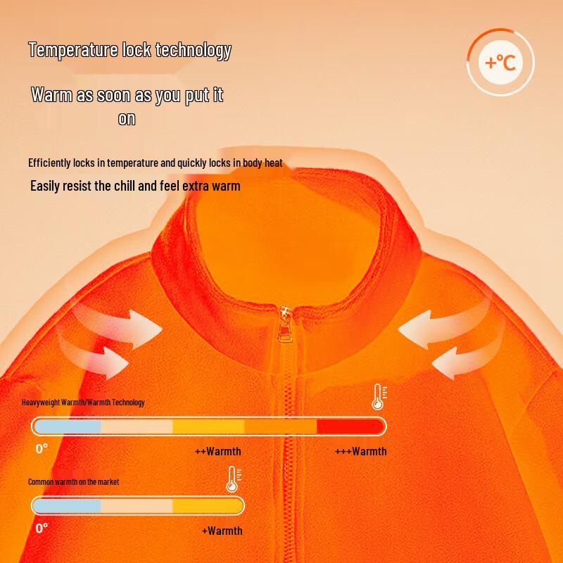 MINISO Men's Heavyweight Fleece Outdoor Jacket