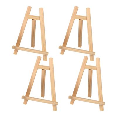 Heizi Wooden Tabletop Easels, Set of 4, Small Mini Easels for Paintings and Photos (Medium Size, 20x28cm)