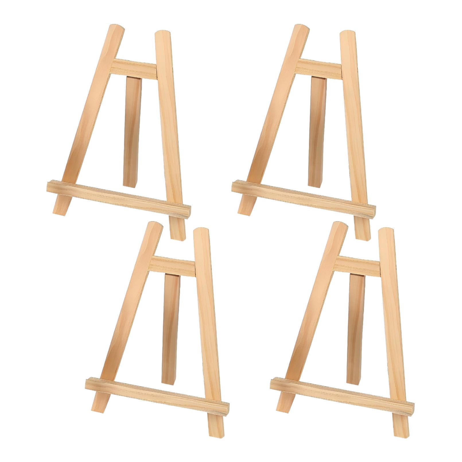 

heizi Wooden Tabletop Easels, Set of 4, Small Mini Easels for Painting and Photos (Medium Size, 20x28cm)