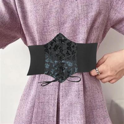 Breiter Damen-Korsettgürtel mit Riemen unter der Brust für Kleider, Mäntel, Cosplay, Damen
