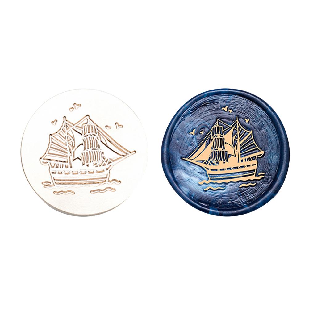 

Головки для печати сургучом Deep Sea Series, 3D-печатающая головка с сургучом из латуни, ретро-инструмент для самостоятельного изготовления поделок и декора 30 мм для скрапбукинга