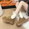 Thick-soled Heightening Birkenstocks Women's 2025 Autumn New Lazy One-pedal Retro Birkenstocks Single Shoes Casual Loafers