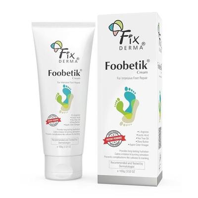 Fixderma Foobetik krém, krém na nohy, péče o nohy, pro suché a popraskané nohy, hydratuje a zklidňuje nohy, oprava paty, 100 g