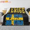 Vintage Schweden Flagge Ultra-Weiche Decke Steppdecke Winter Sofaüberwurf Bettbezüge