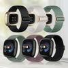 Boucle tressée pour Fitbit Versa 4/Sense 2/Sense/Versa 3 Bracelets Femmes Hommes Sport Nylon Extensible Élastique Remplacement Pour Fitbit Versa4 3