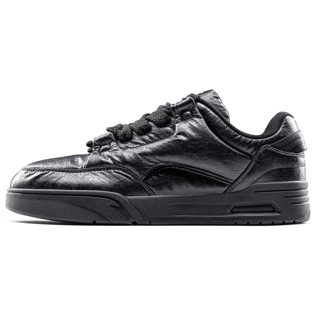 Anta Aojie Paper Making Technology Versatile Comfortable Shock Absorbing Wear Resistant Low Top Skate Shoes Men Skate Shoes Black 112418040X-1
