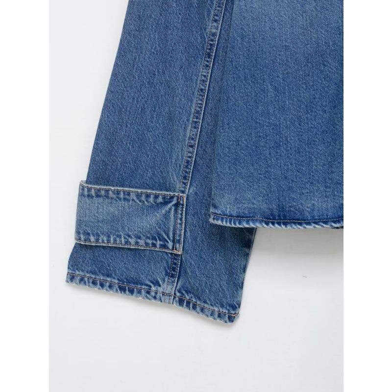 European Style 2026 High Collar Denim Jacket for Women