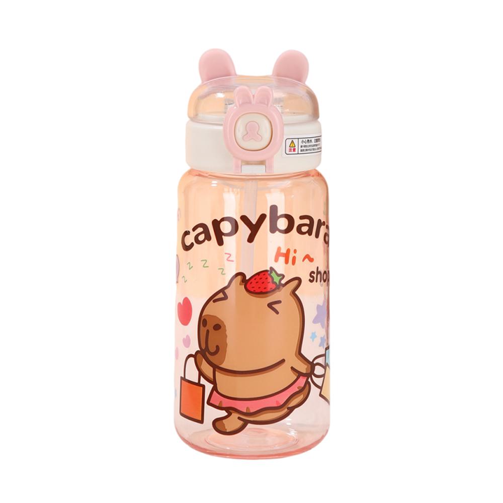 500ml Capybara Water Bottles Cartoon Capybara Drinking Bottle Drinkware Sport Water Bottle  Summer