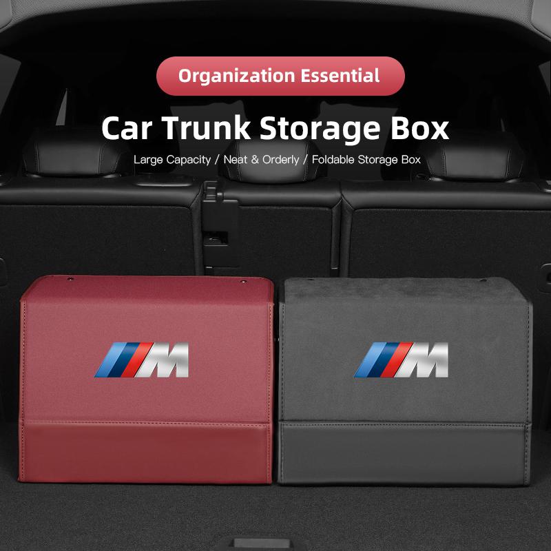 SNLL4 For BMW 3 5 Series E87 F30 X1 X3 X5,M2 M3 M 4 M5 Car Trunk Storage Box Large-Capacity Foldable Stowing Tidying Bag Accessories