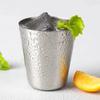Stainless Steel 4-piece 30/70ml Small Wine Glass, Mini Portable Travel Camping Drinking Cup, Mug, Coffee Beer Glass with Leather