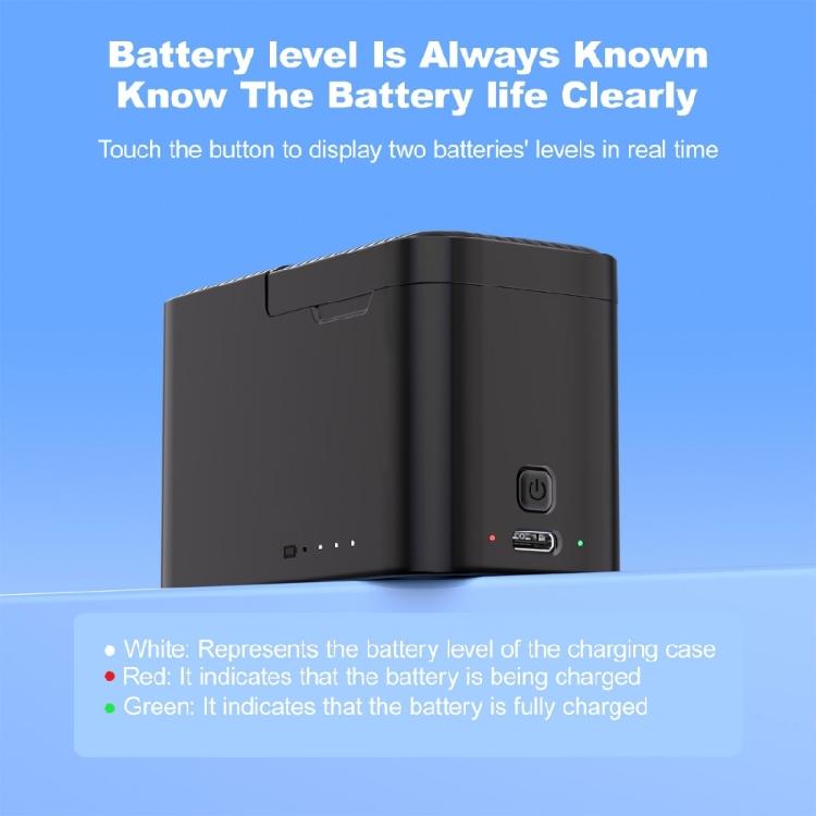 Charging Case for Action 5 /4/3 Adventure Cameras Battery Management System Heat Resistant For Recording