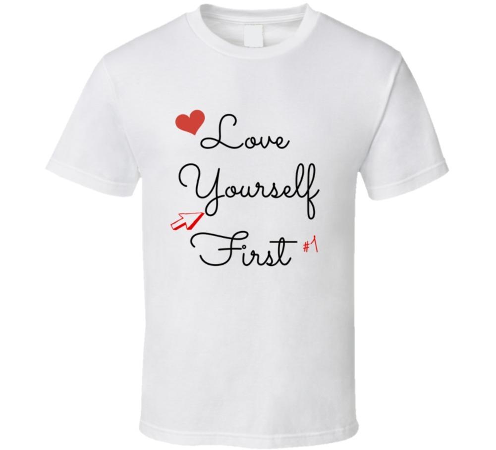 Love Yourself First Inspirational T-Shirt Motivational Unisex TShirt Gift XL