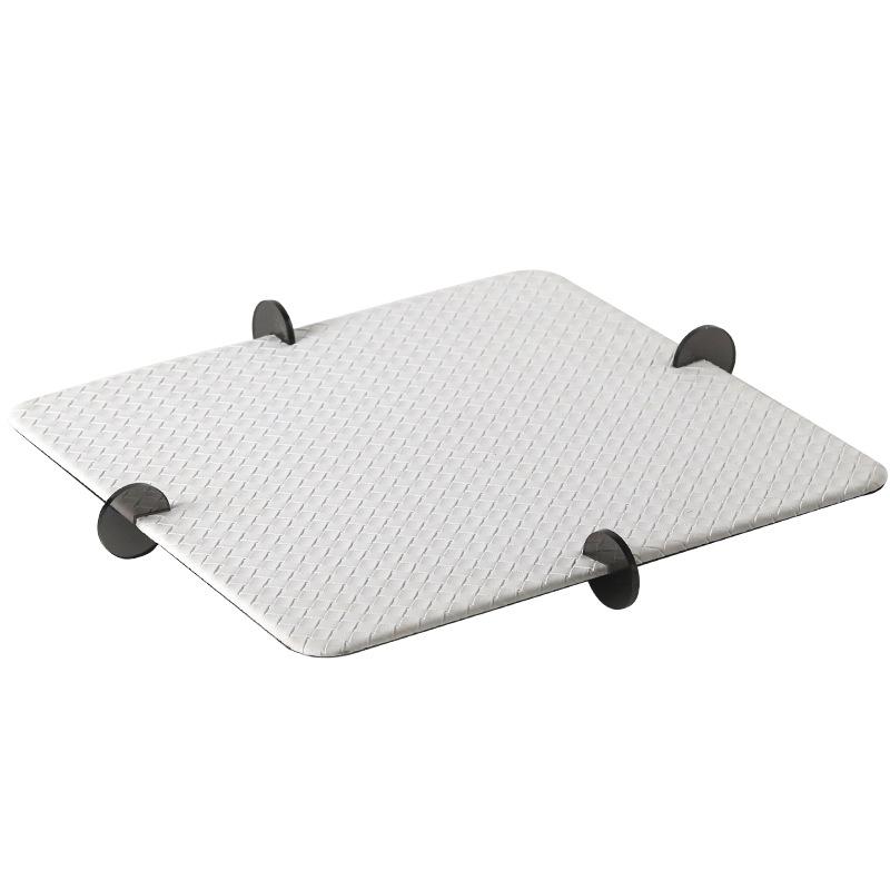 Light Luxury Tray Small Fragrance Decoration Model Room Home Living Room Storage Tray Woven Leather Storage Tray Decoration