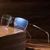 Rimless Titanium Alloy Unisex Glasses: Retro Light Luxury Frame for a High-End Feel