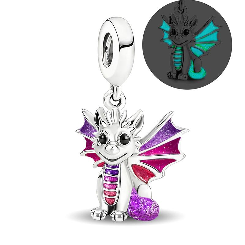 Copper Dreamy Lovely Flying Dragon Elf Series Charms Beads Fit Original Pan Bracelet High Quality Diy Jewelry