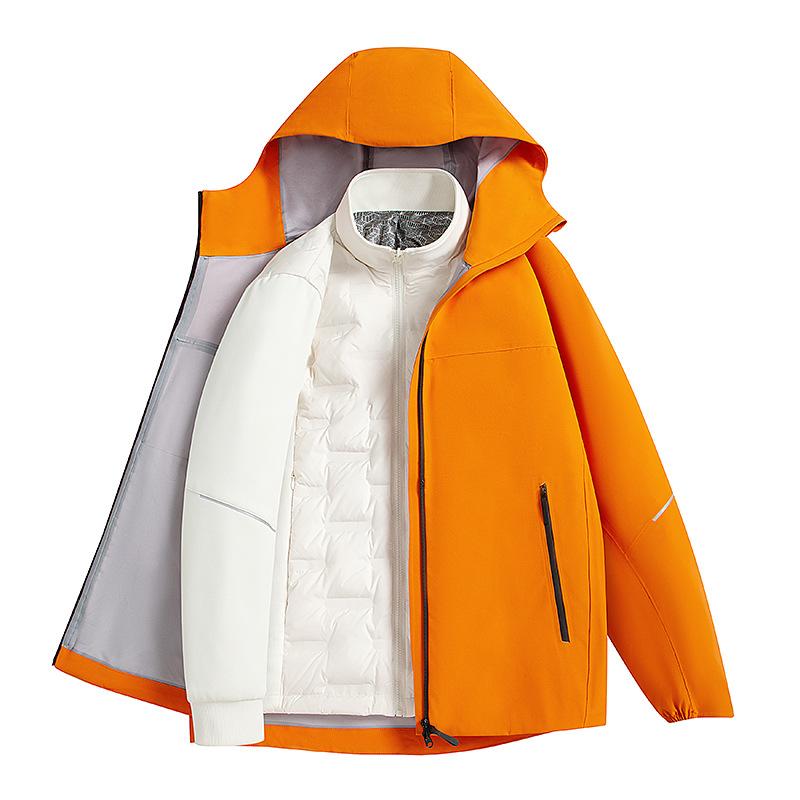 

New Down Liner Jacket In Autumn and Winter Two-piece Outdoor Mountaineering Suit 5XL