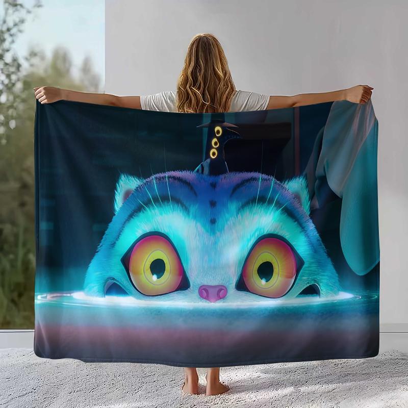 K-Pop Demon Hunters Golden Saja Boys Coperta di Flanella, Coperta in Peluche Ultra Morbida e Calda per Casa Camera da Letto Letto Divano Copertura Ufficio Picnic