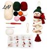 DIY Handmade Holiday Decorations Crochet Spiral Ornament Kit for Adults Beginners Christmas Craft Set Fun Winter Indoor Activities with Yarn Hook,