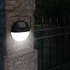 SOL0694 Solar garden lamp, black plastic lamp, 11.3 x 11.3 x 4.5