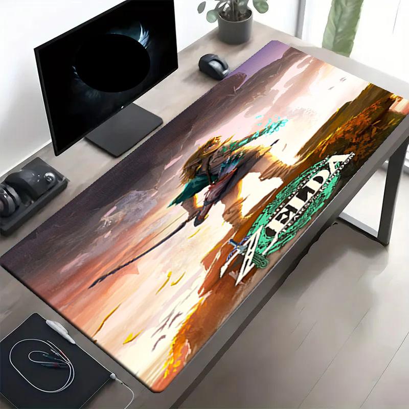 The Legend of Zelda Print Mouse Pad, Anti‑Slip Desktop Keyboard Mat, for PC Laptop Gaming Working Daily Use, Cool Festival Surprise Gift