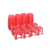 10Pcs Dollhouse Miniature Plastic Stools Chairs Furniture Home Model Decor Toy Doll House Accessories