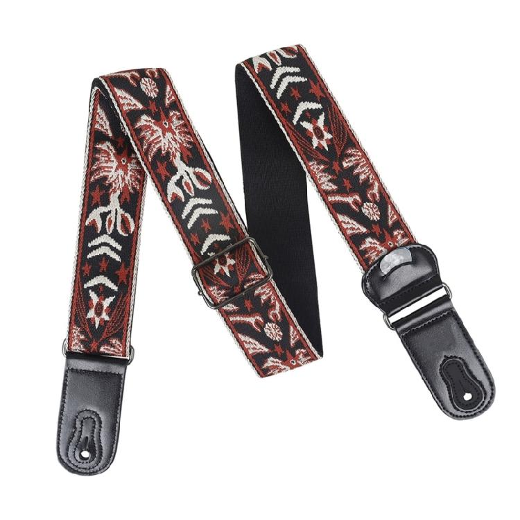 Electric Guitar Strap Adjustable PU Leather Ends Strap Acoustic Guitar Strap