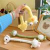 Flexible Structure Long Neck Stuffed Doll Twistable Animal Key Chain Backpack Accessory