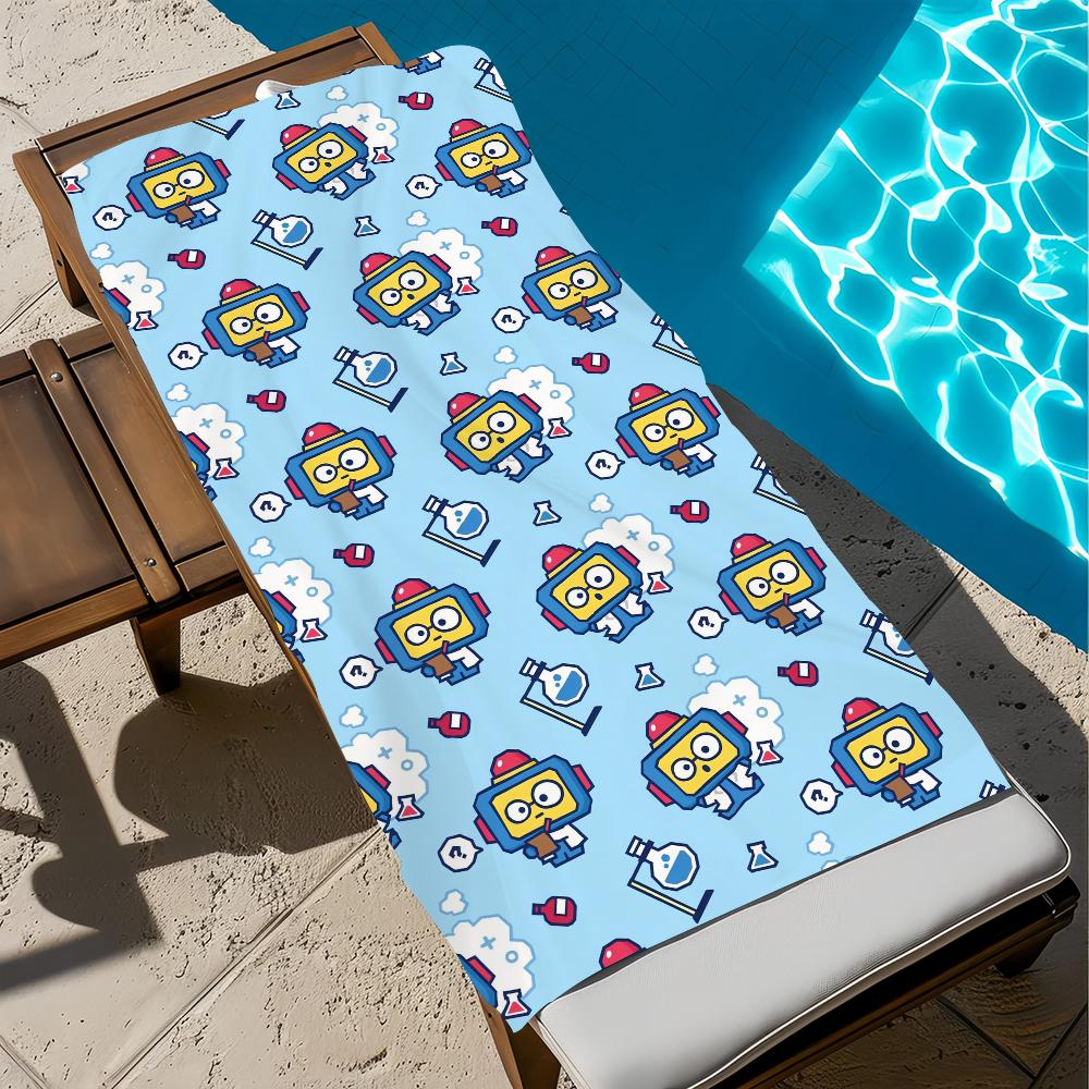 H-hIKUN cute Towel Beach Quick Dry Soft Pool Towels Gift for Travel Gym Shower Camping sports
