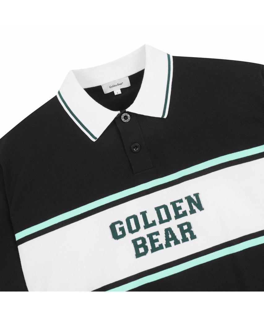 Goldeunbeeo (M) Chest Border Collar Sweater G4Wam26201Bkx