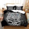 Bedding Set For Animal Cheetah 228x228 Bed Duvet Cover With Pillow Cover Luxury Designer Home Textile Bedclothes Couette Golden