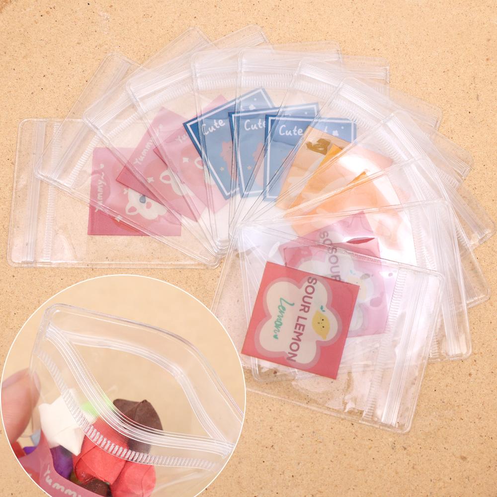 

5 шт., самозапечатывающиеся пакеты для закусок и конфет с изображением медведя из мультфильма