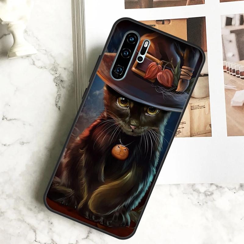 

Witch Cat For Huawei Nova 5T 9 10 SE 7i 8i 11i 12i Y60 Y61 Y70 Y72 Y73 Y90 Y91 P20 P40 P30 Lite Case Huawei Nova 8i