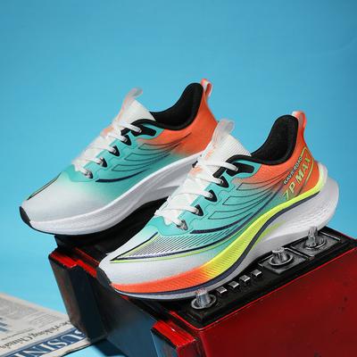 Men's Outdoor Comfort All-match Breathable Running Shoes Professional Popcorn Carbon Plate Racing Shoes Casual Sneakers