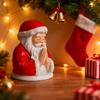 Vánoční noční světlo Santa Modlitba/Ježíšova Modlitba/Sněhulák ve vaně/Santa Čtoucí LED stolní lampa Zimní pryskyřičná socha